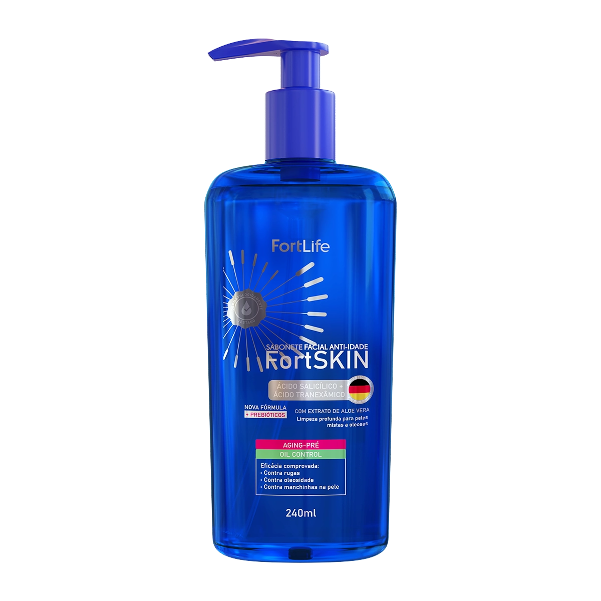 Sabonete Gel Facial Aging-Pré FortSkin 240ml