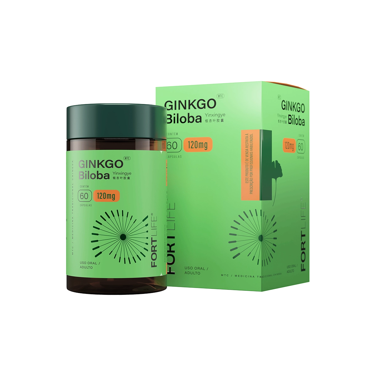 Ginkgo Biloba 120mg 60 Cápsulas