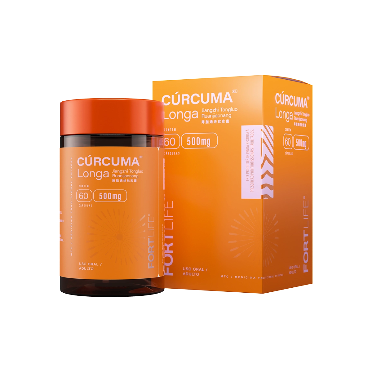 Cúrcuma Longa 500mg 60 Cápsulas