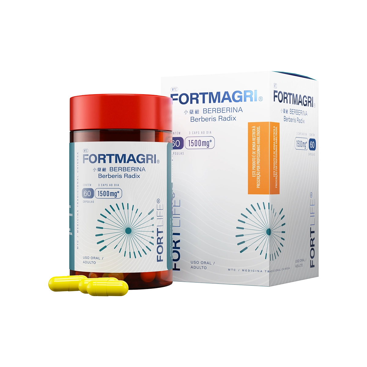 FortMagri Berberina 1500mg 60 Cápsulas