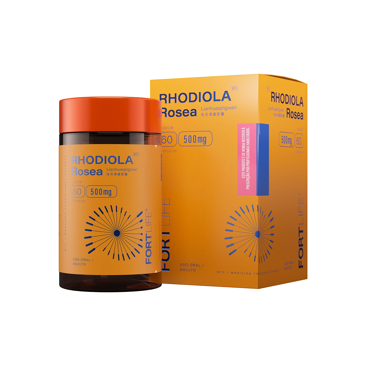 Rhodiola Rosea 500mg 60 Cápsulas