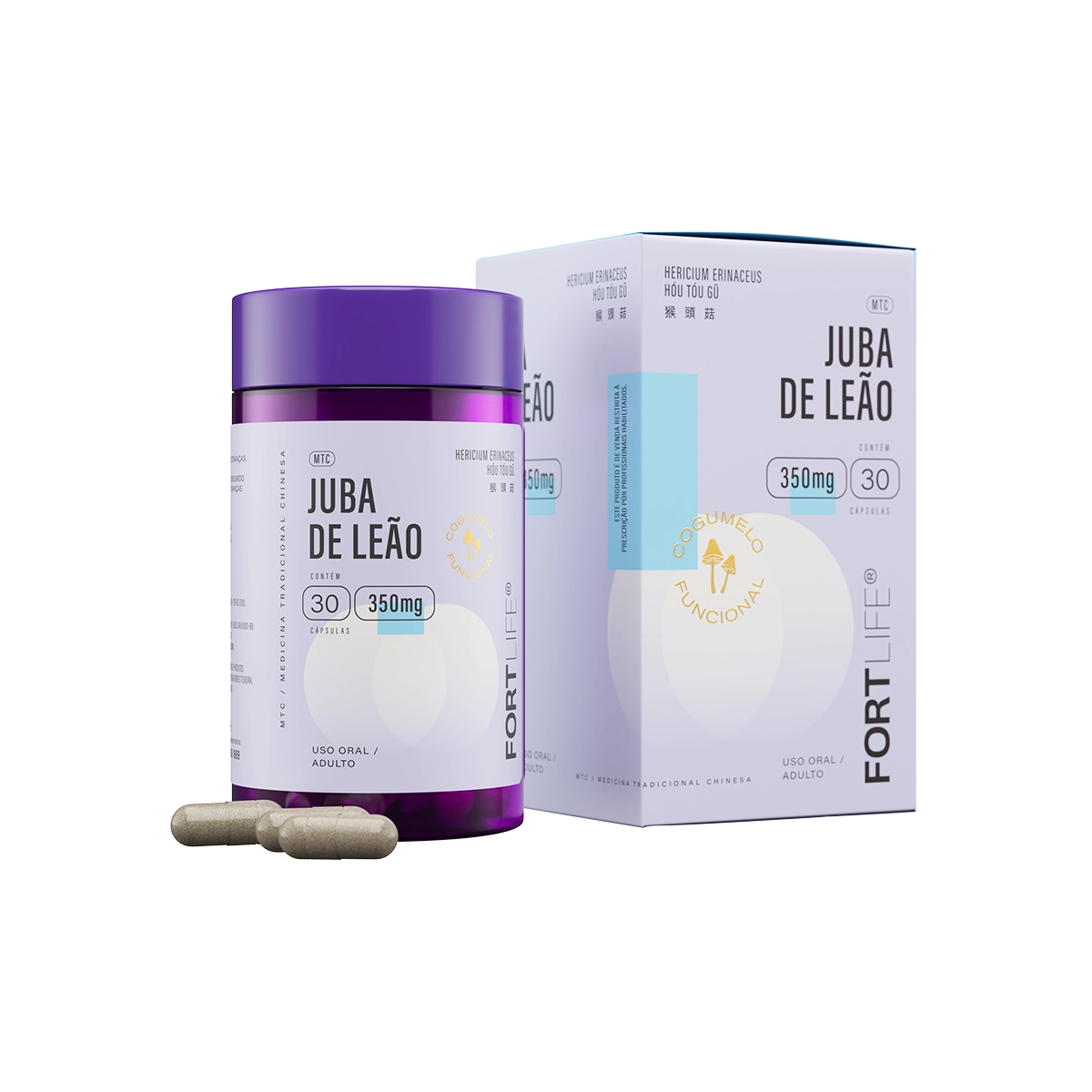Juba de Leão 350mg 30 Cápsulas