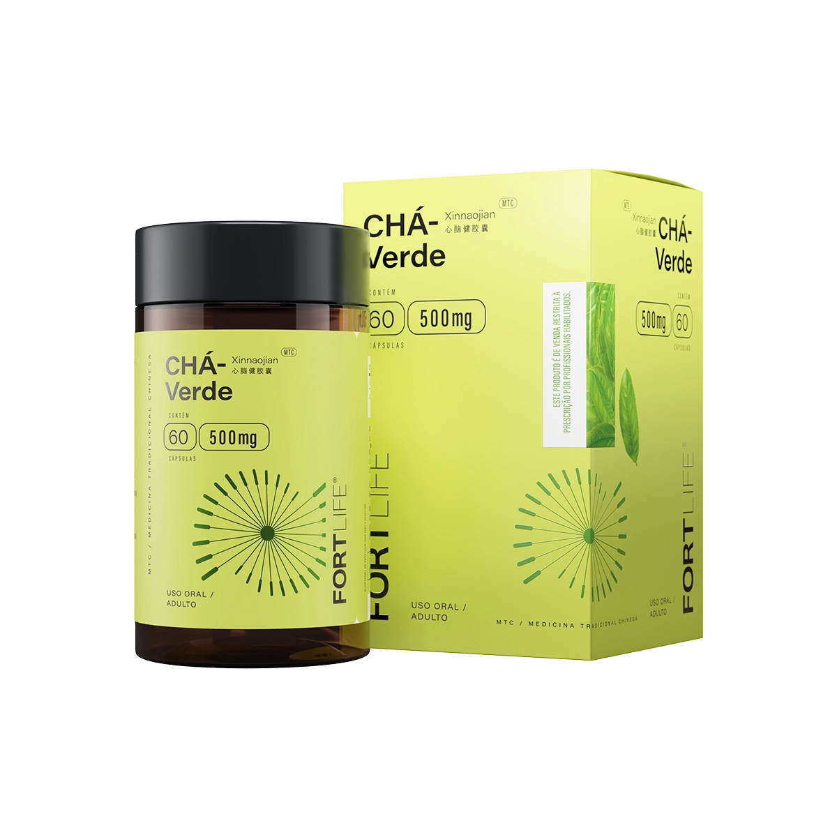 Chá-Verde 500mg 60 Cápsulas