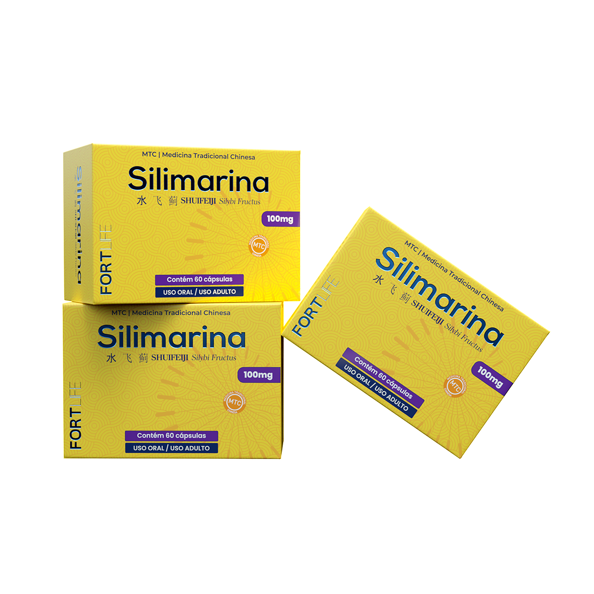 Kit Silimarina 3cx 100mg 60 Cápsulas