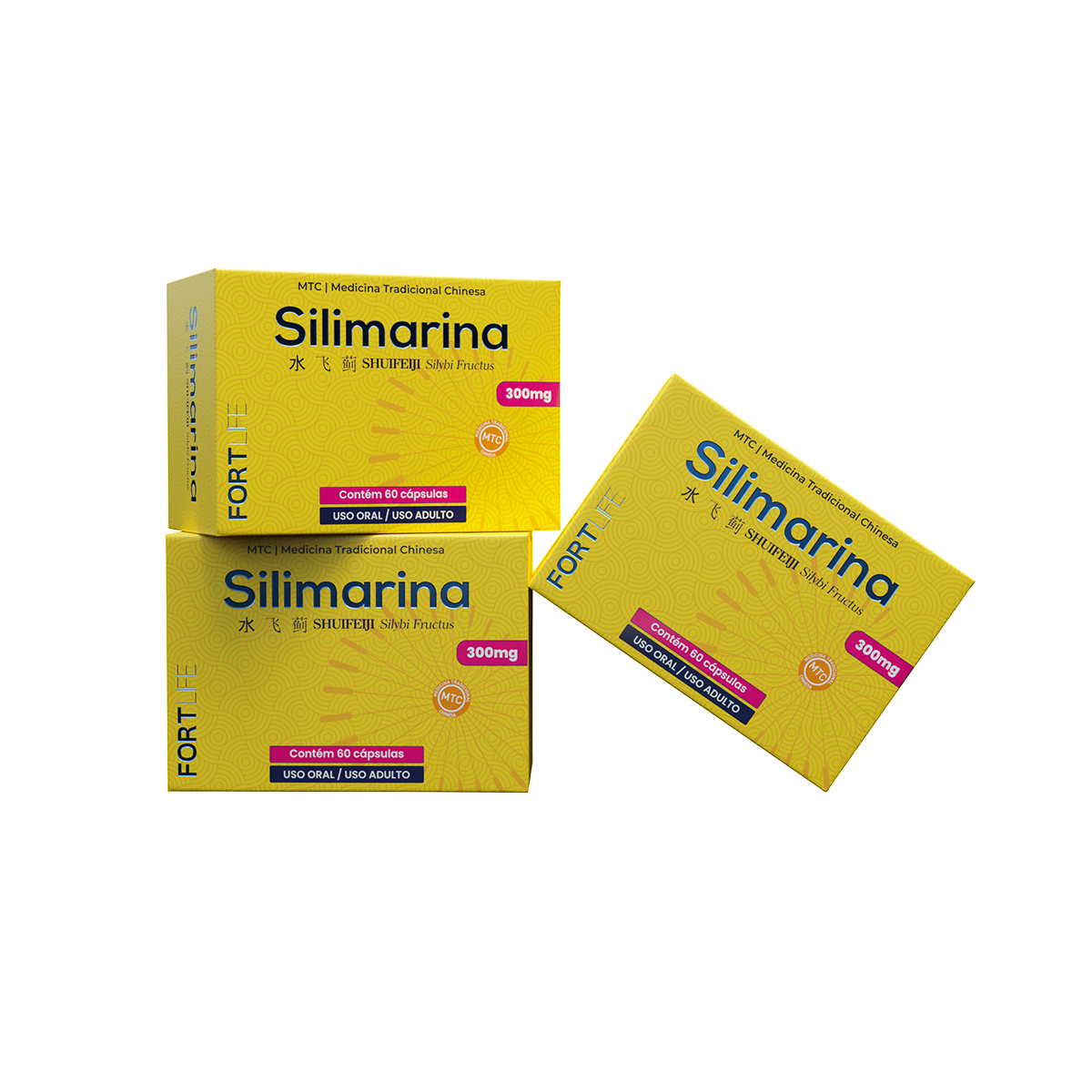 Kit Silimarina 3cx 300mg 60 Cápsulas