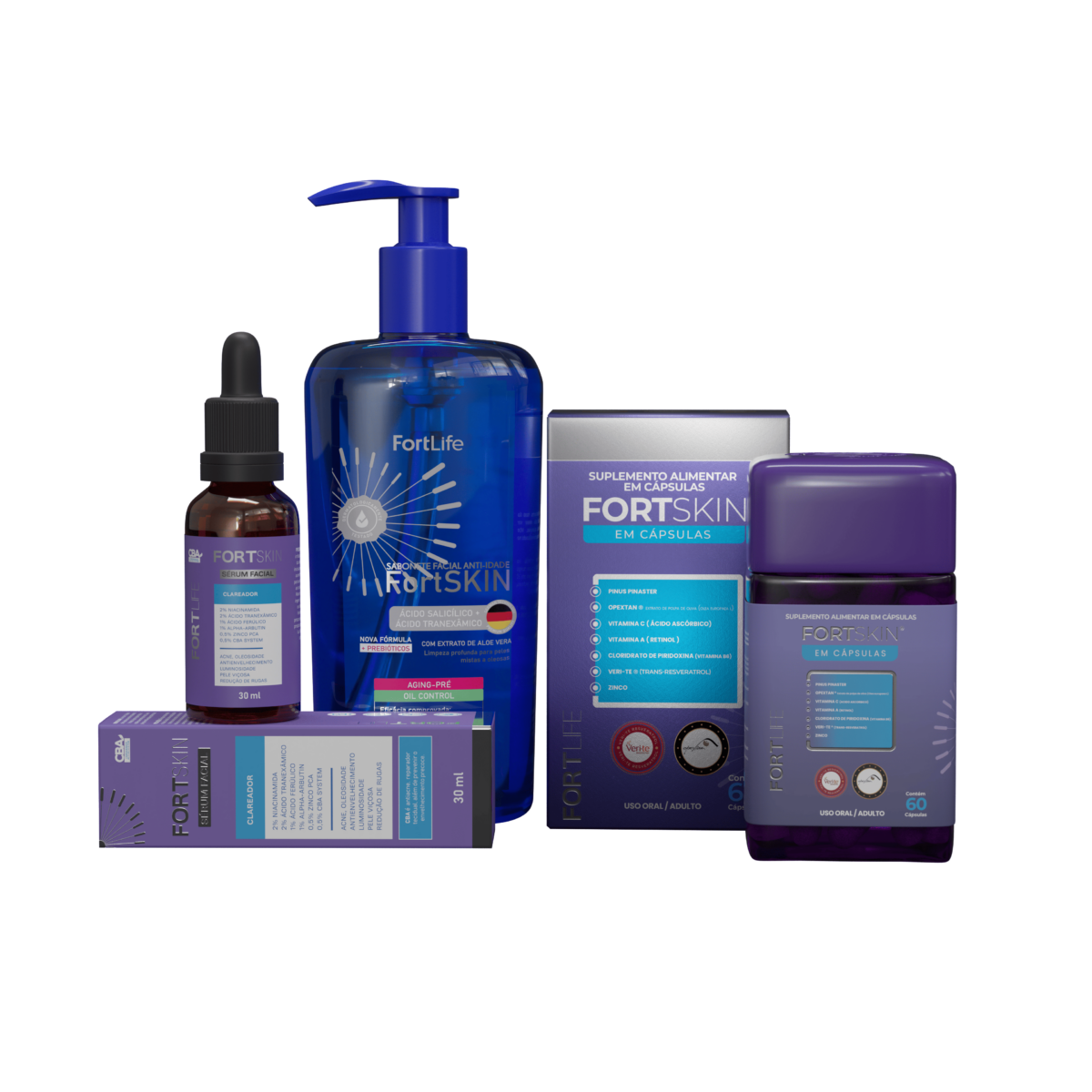Kit Clareador Facial FortLife