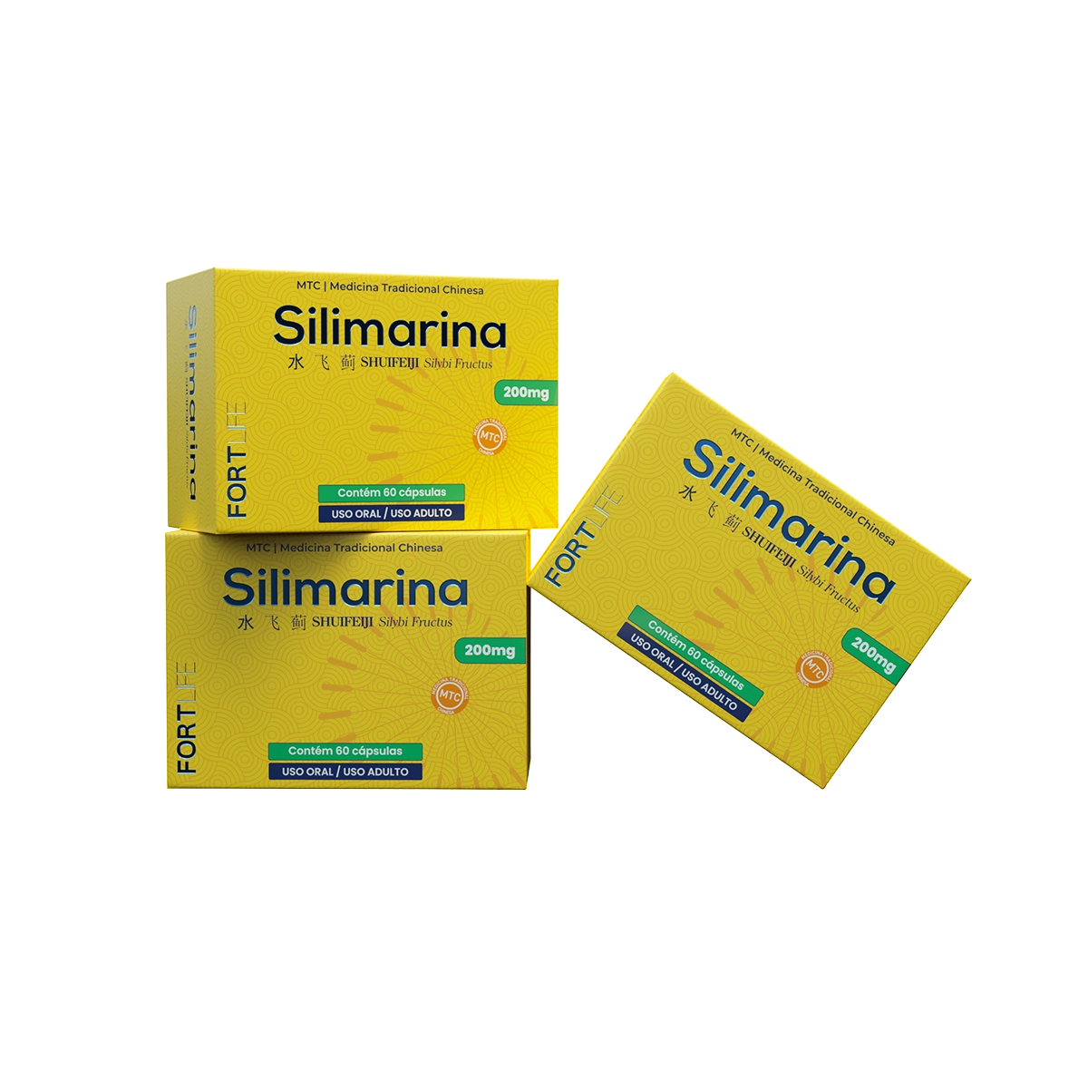 Kit Silimarina 3cx 200mg 60 Cápsulas
