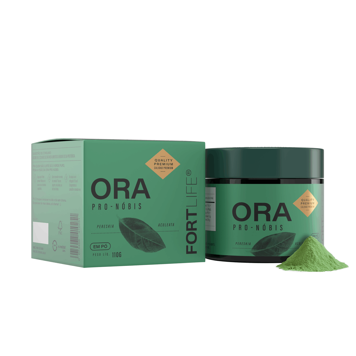 Ora Pro-Nóbis Pó 110g FortLife