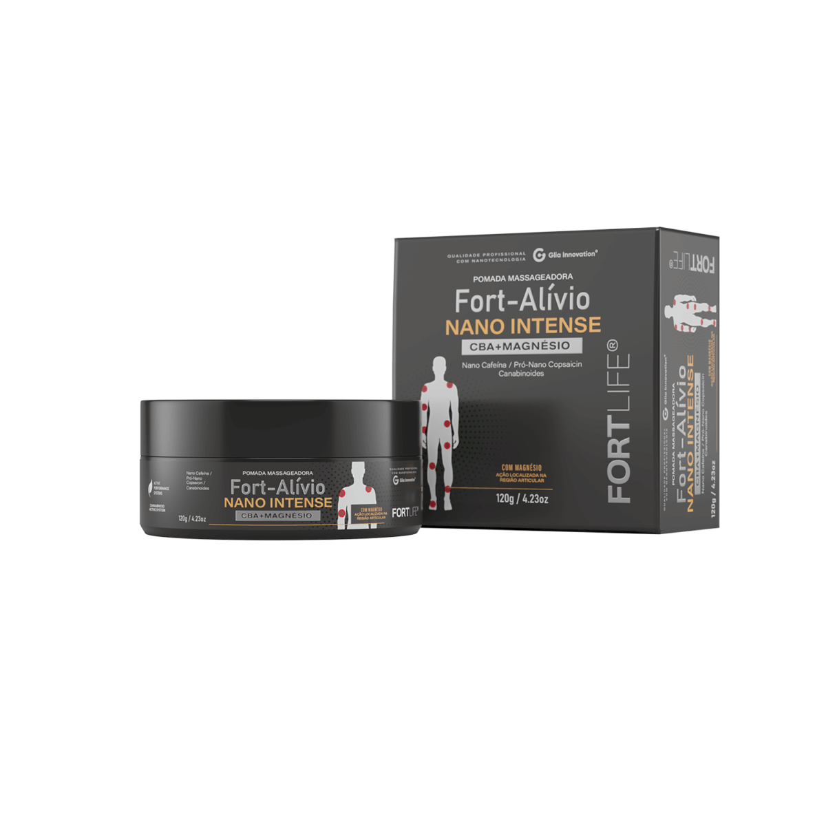 Fort-Alívio Nano Intense CBA + Magnésio 120g