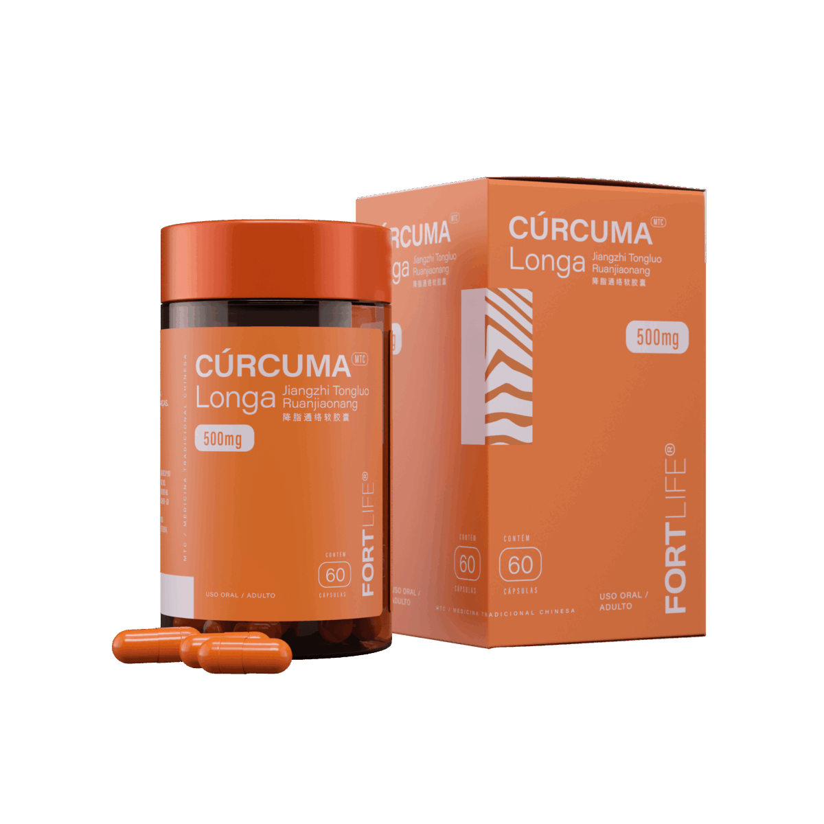 Cúrcuma Longa 500mg 60 Cápsulas