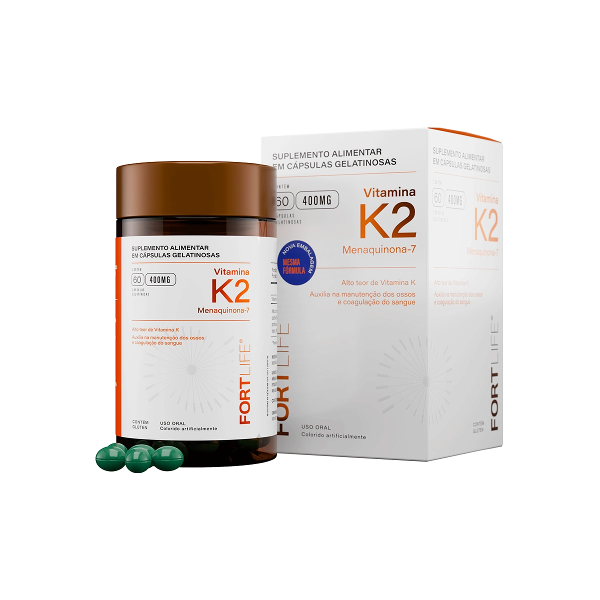 Vitamina K2 400mg 60 Cápsulas