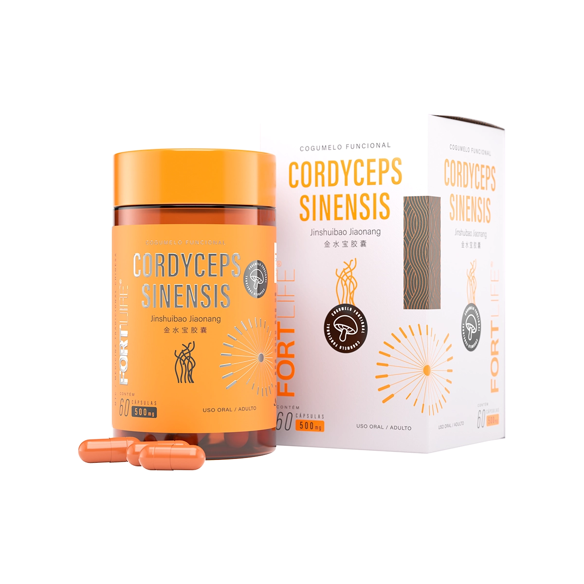 Cordyceps Sinensis 500mg 60 Cápsulas