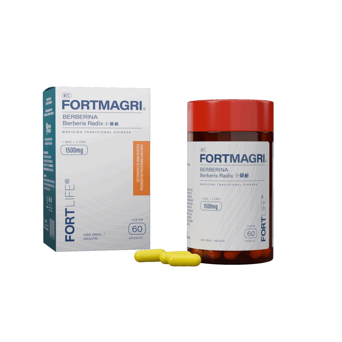 FortMagri Berberina 1500mg 60 Cápsulas
