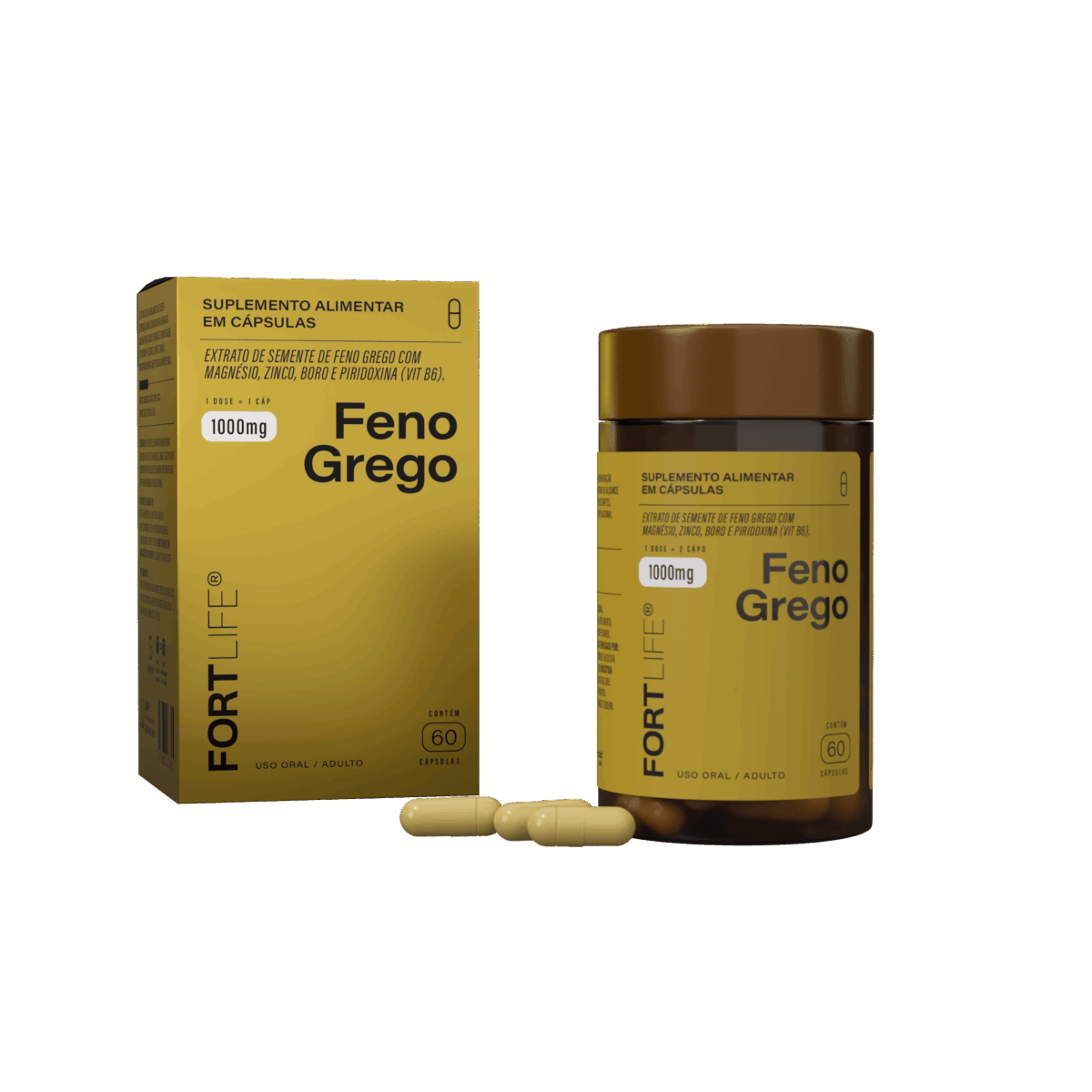 Feno Grego 1000mg 60 Cápsulas