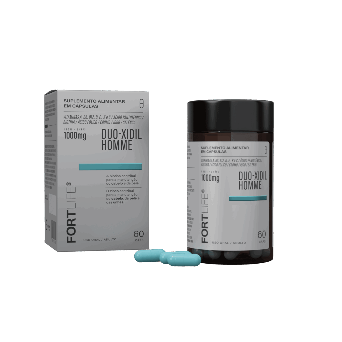 Duo-Xidil Homme 1000mg 60 Cápsulas