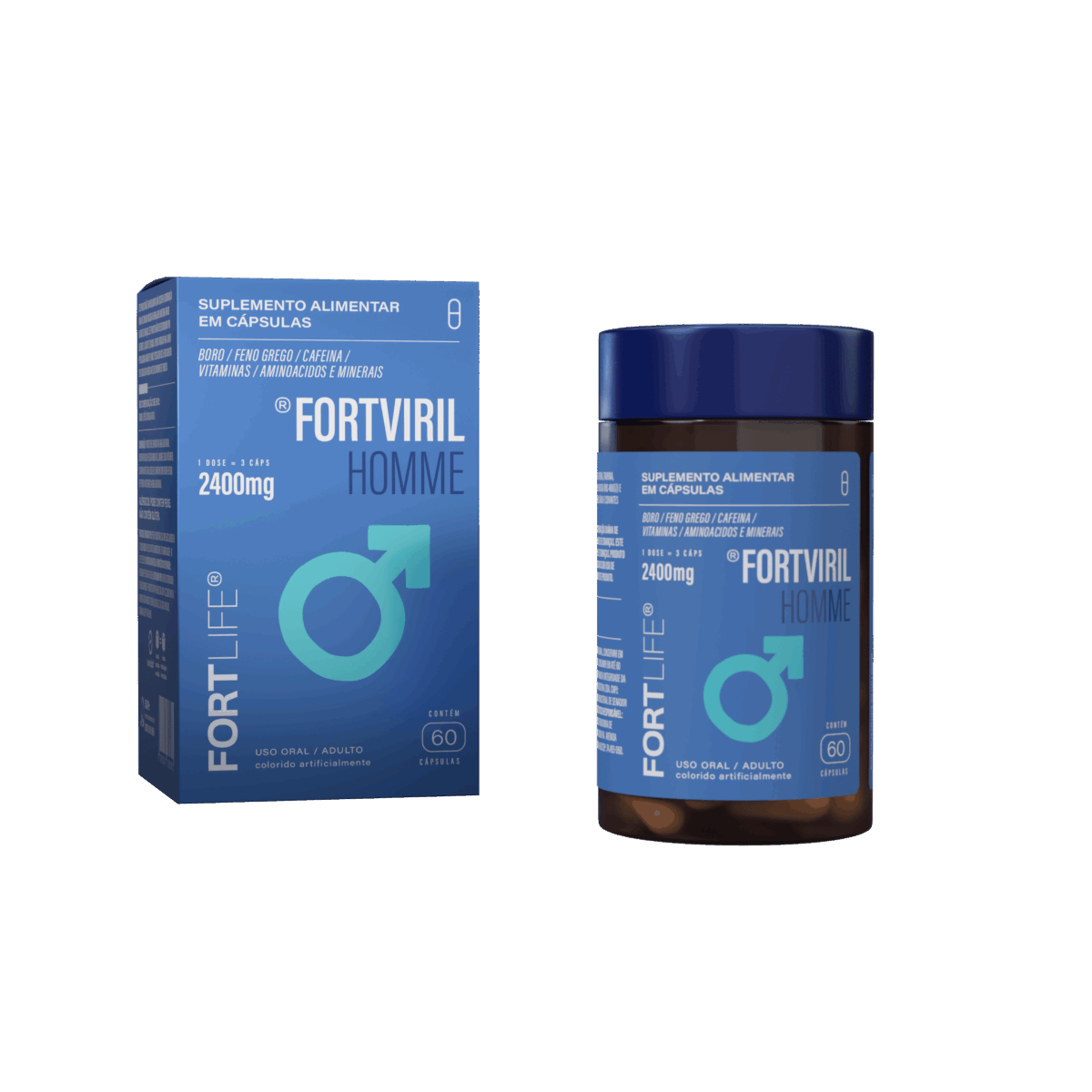 FortViril Homme 2400mg 60 Cápsulas