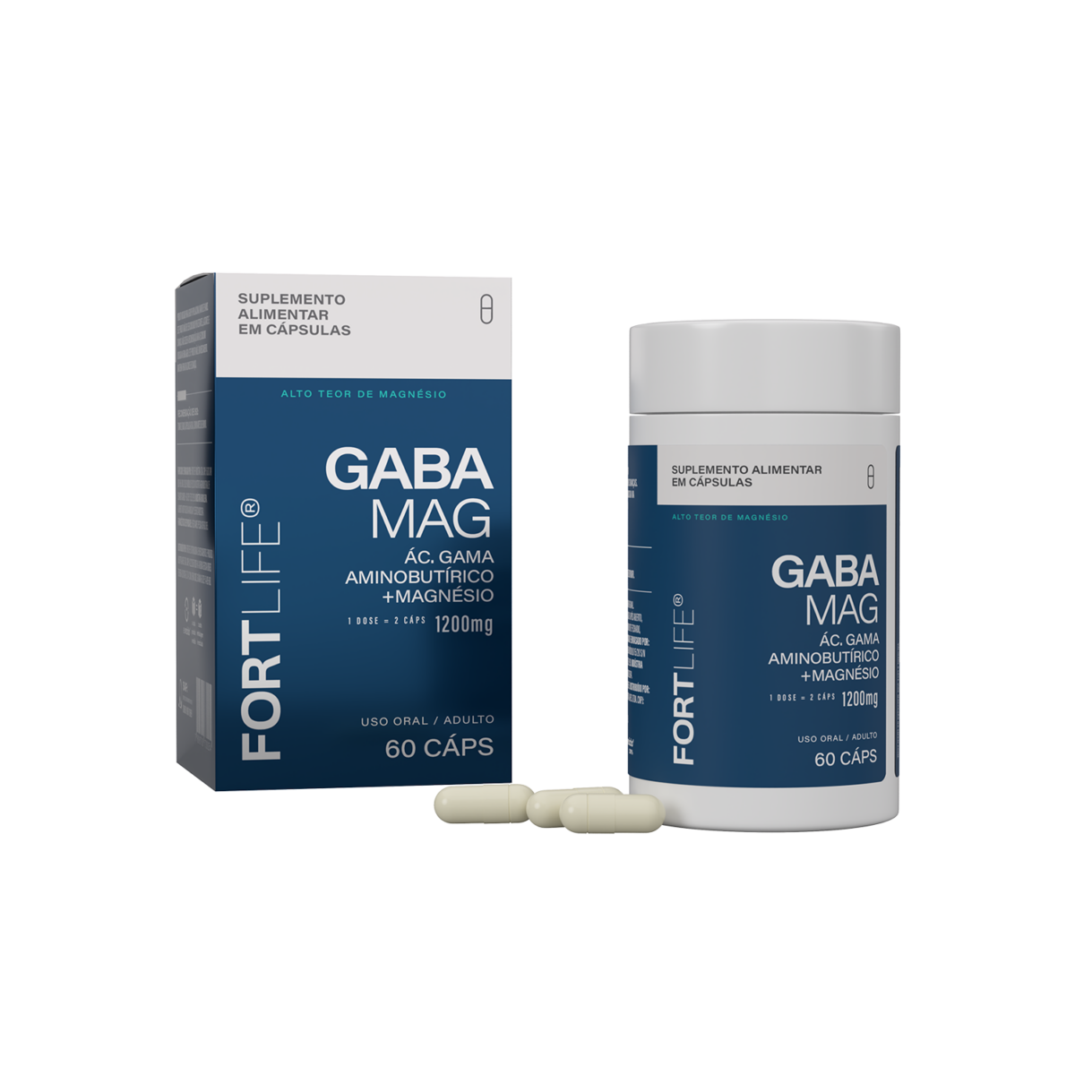 GabaMag 1200mg 60 Cápsulas