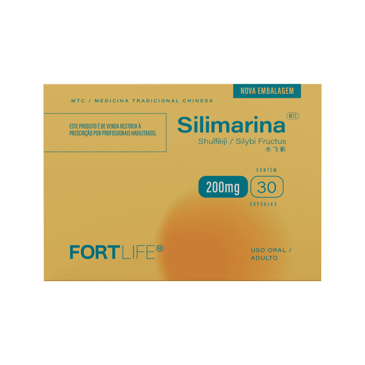 Silimarina 200mg 30 Cápsulas