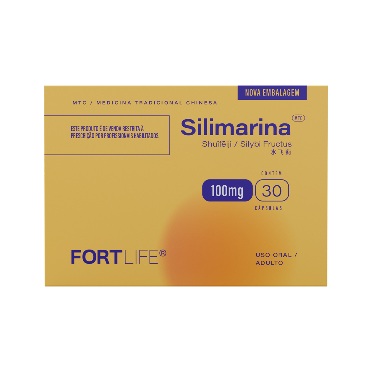 Silimarina 100mg 30 Cápsulas